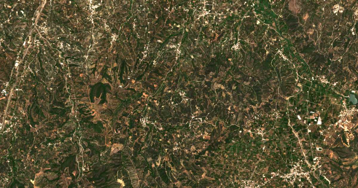 Carte satellite de Psathogiánnos