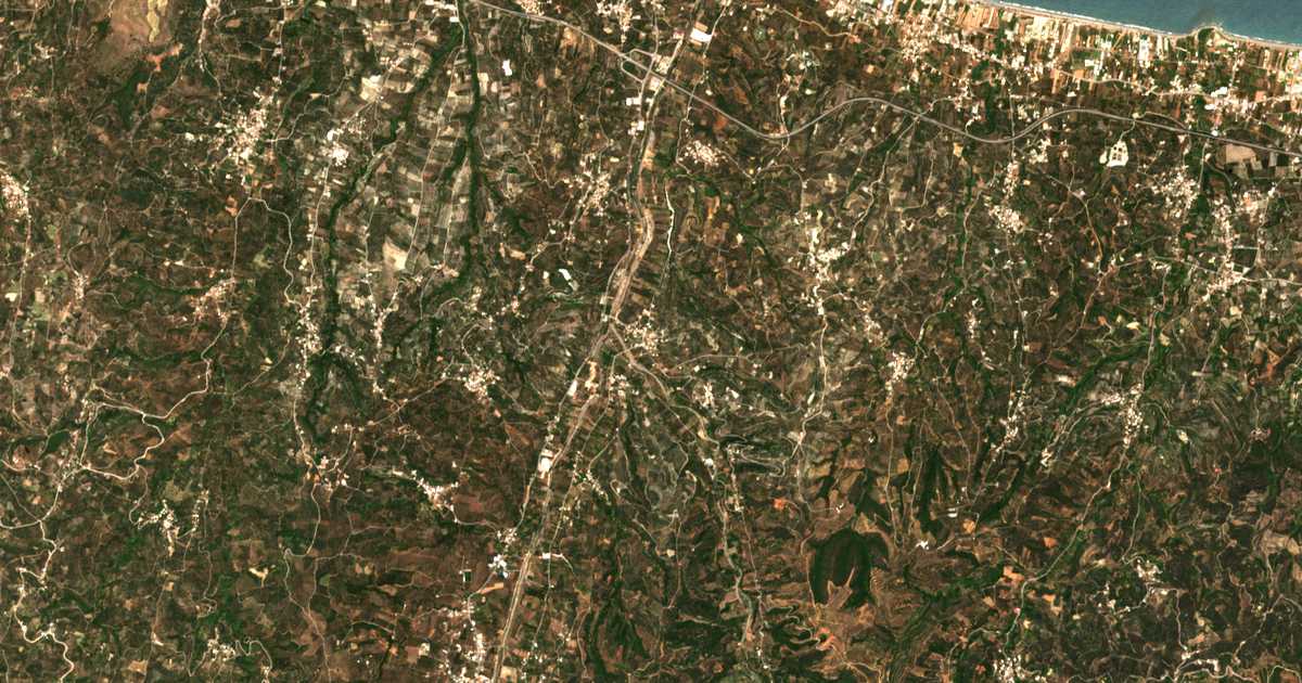Carte satellite de Sirílion