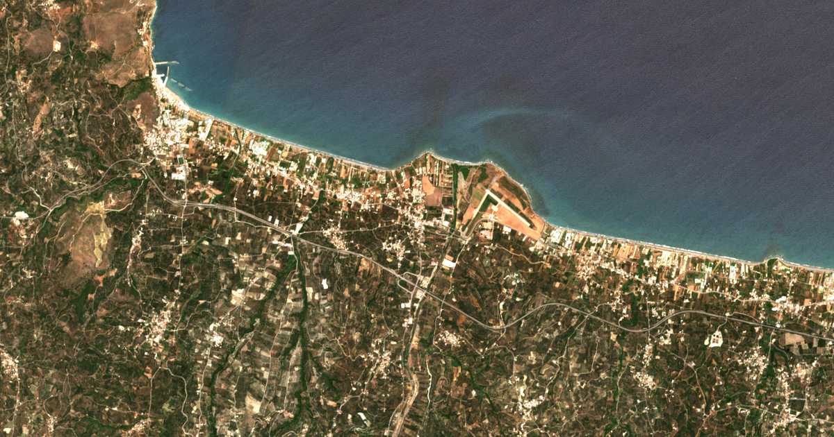 Carte satellite de Tavronítis
