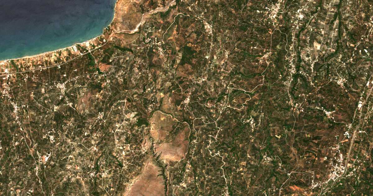 Carte satellite de Vasilópoulon