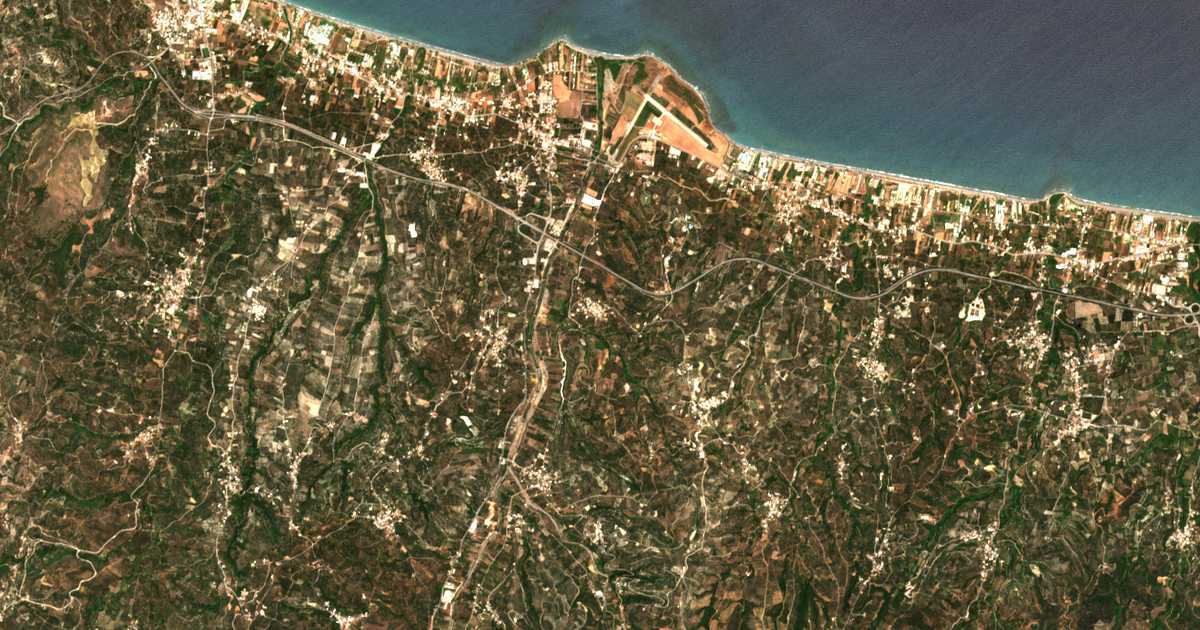 Carte satellite de Vlacheronítissa