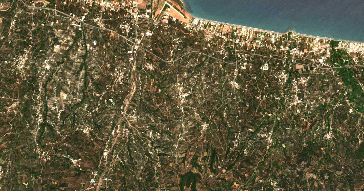 Carte satellite de Xamoudochórion