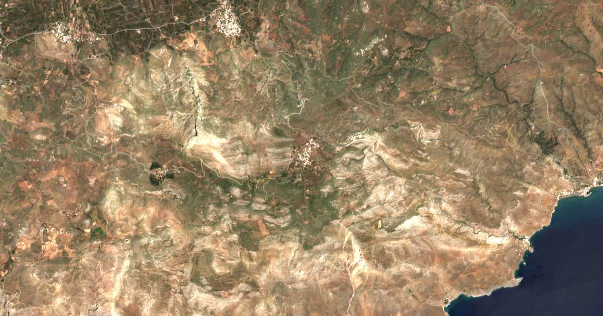 Carte satellite de Achendriás