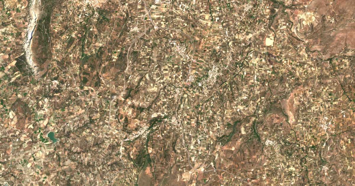 Carte satellite de Kalloní