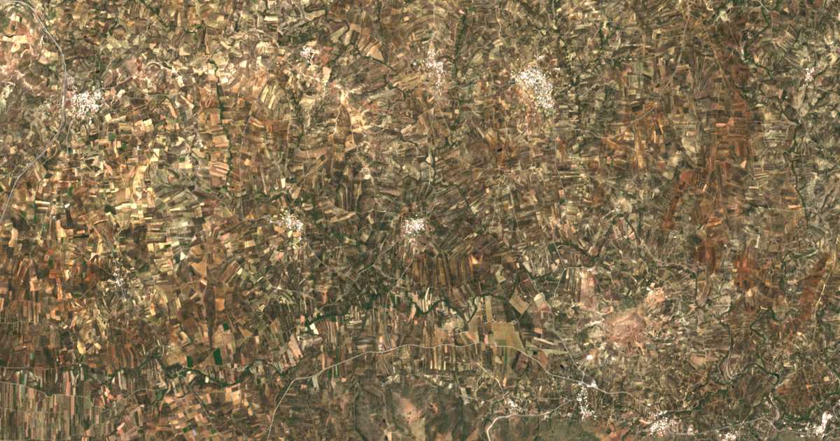 Carte satellite de Kalývia