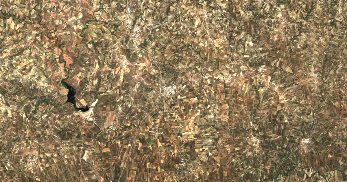 Carte satellite de Ligórtynos