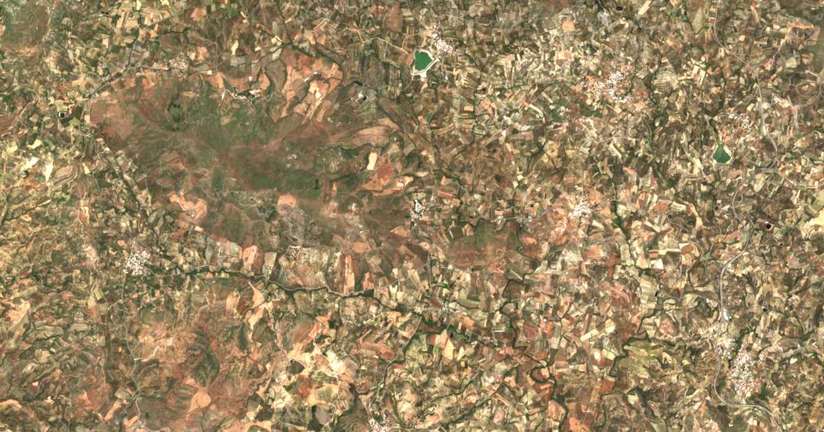 Carte satellite de Melidochóri