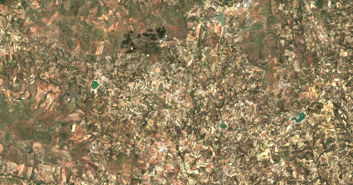 Carte satellite de Metaxochóri