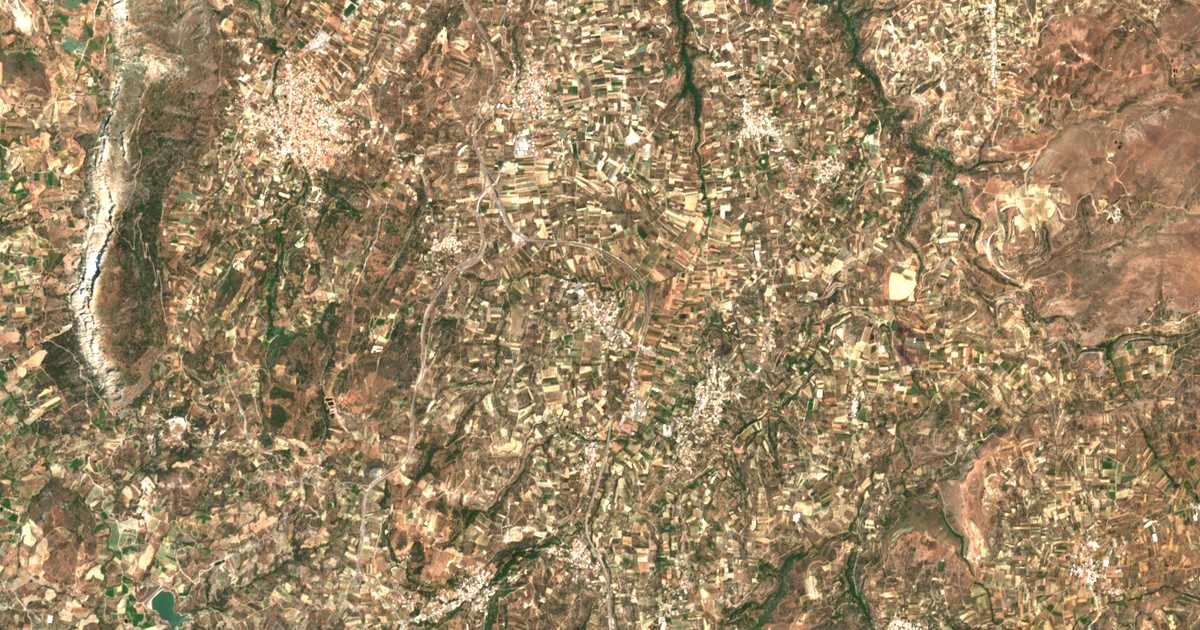 Carte satellite de Pezá
