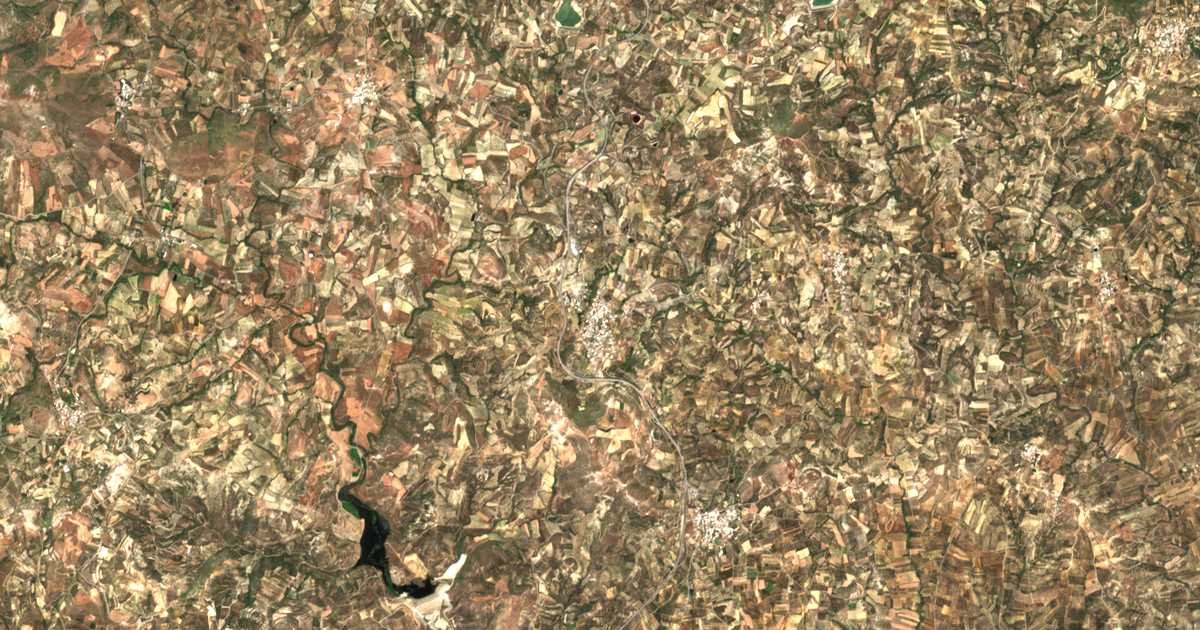 Carte satellite de Teféli