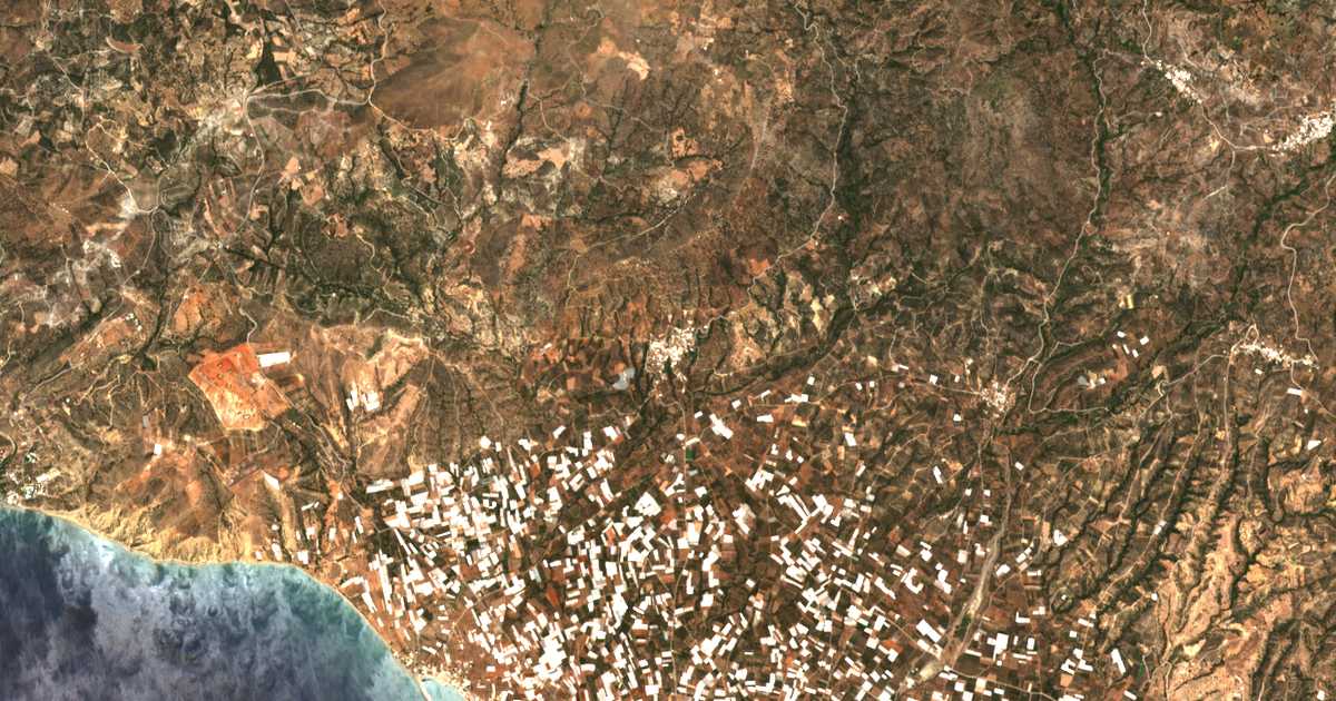 Carte satellite de Klíma