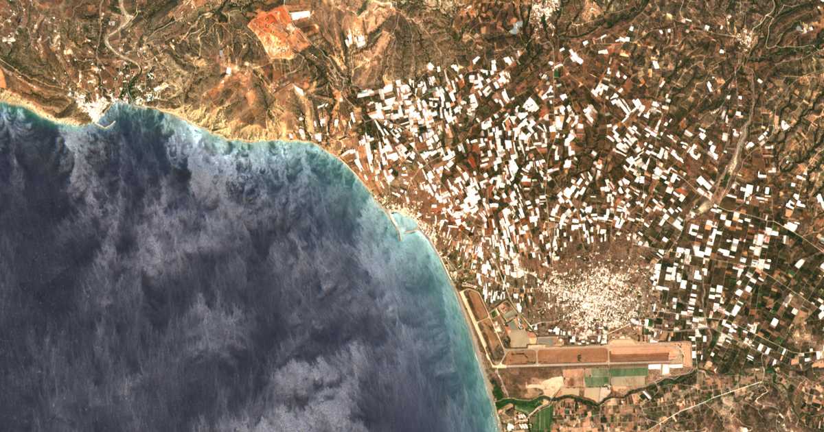 Carte satellite de Kókkinos Pýrgos