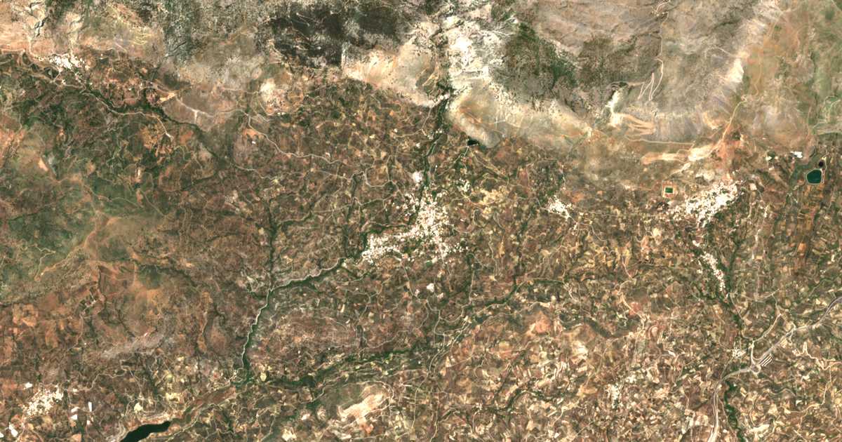 Carte satellite de Zarós