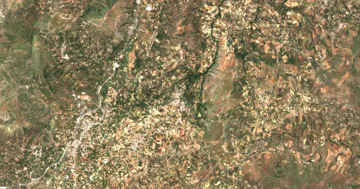 Carte satellite de Ágios Thomás