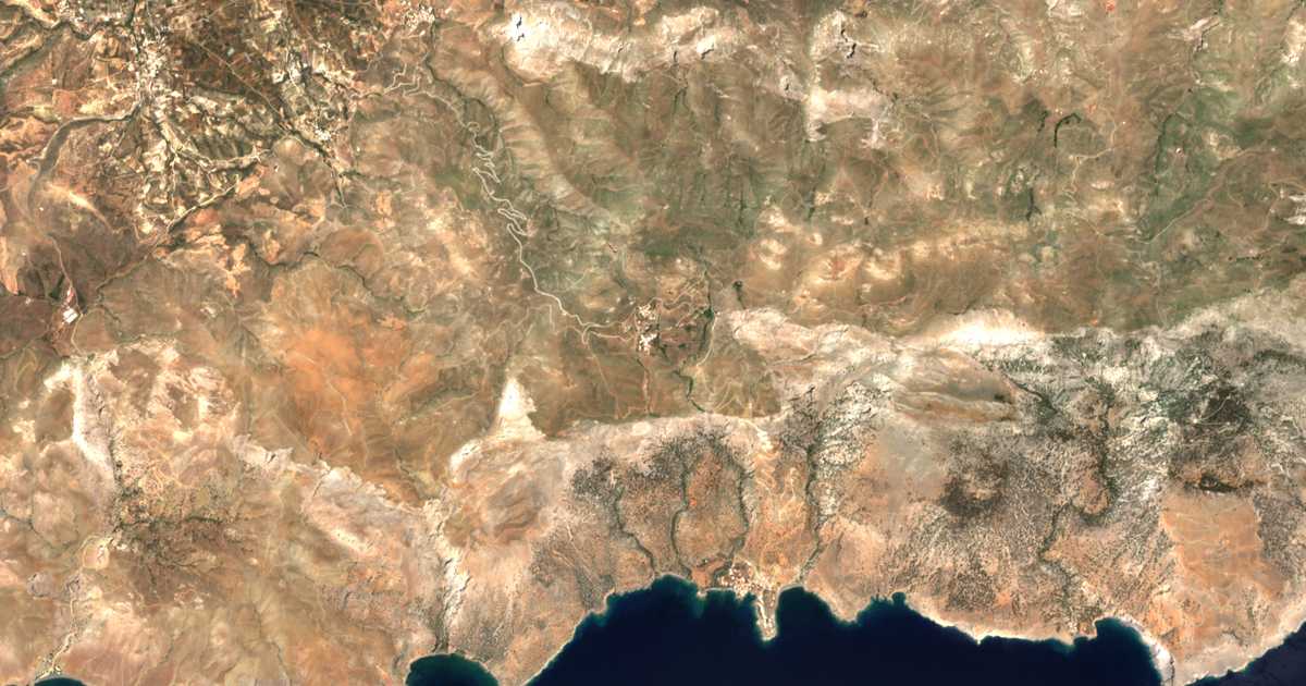 Carte satellite de Kapetanianá