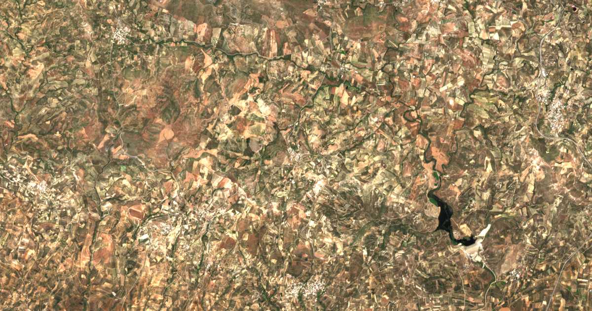 Carte satellite de Kastelli