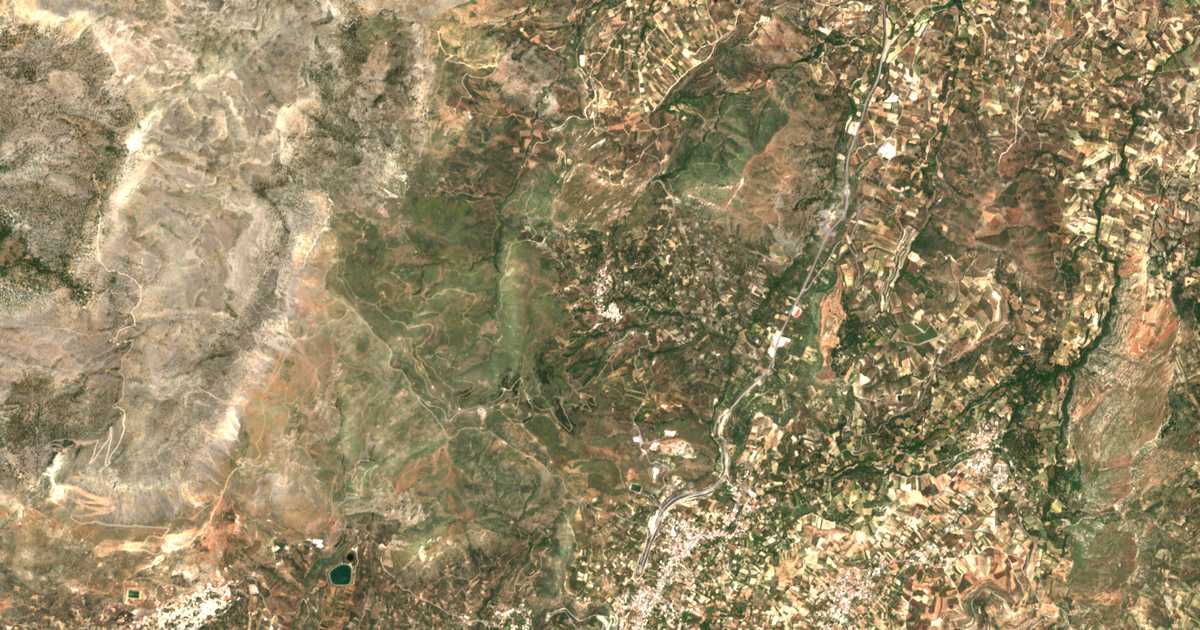 Carte satellite de Priniás