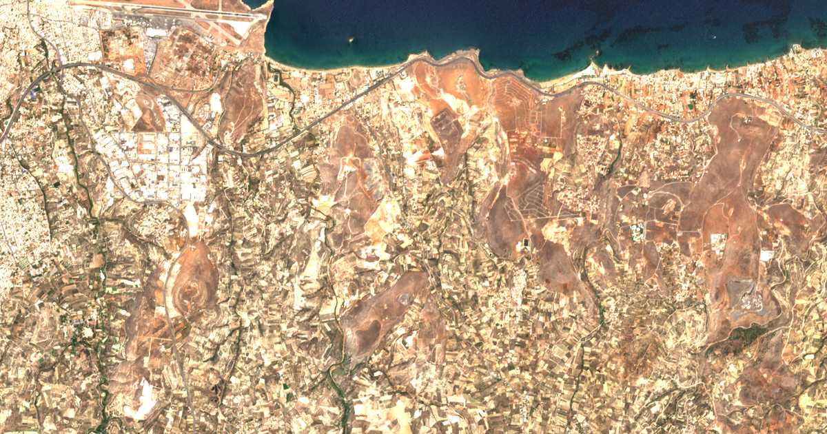 Carte satellite de Ágios Romanós