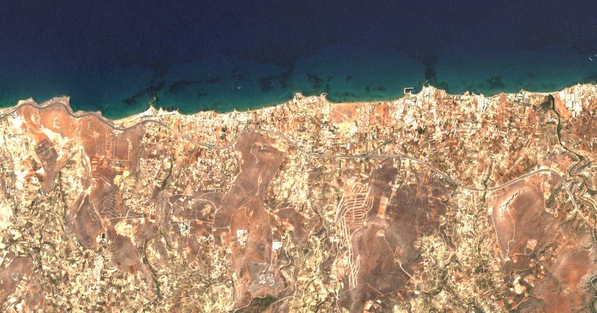 Carte satellite de Goúrnes