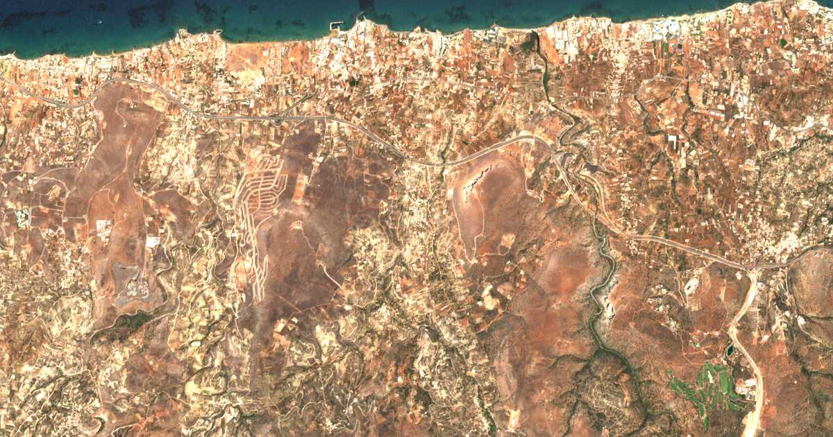 Carte satellite de Goúvai