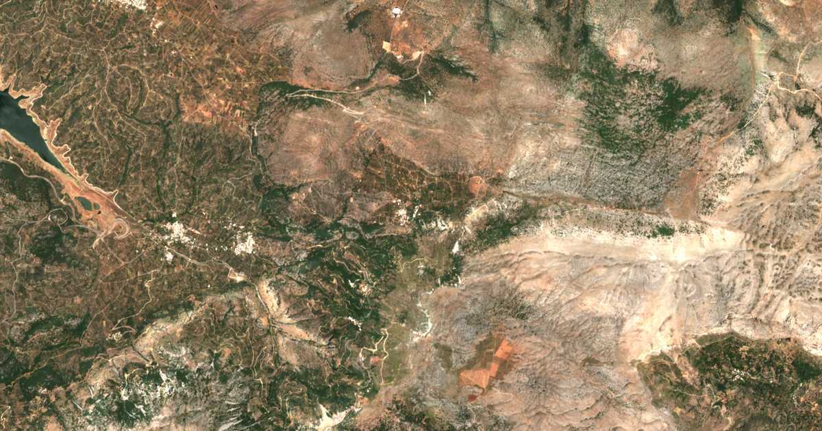 Carte satellite de Krási