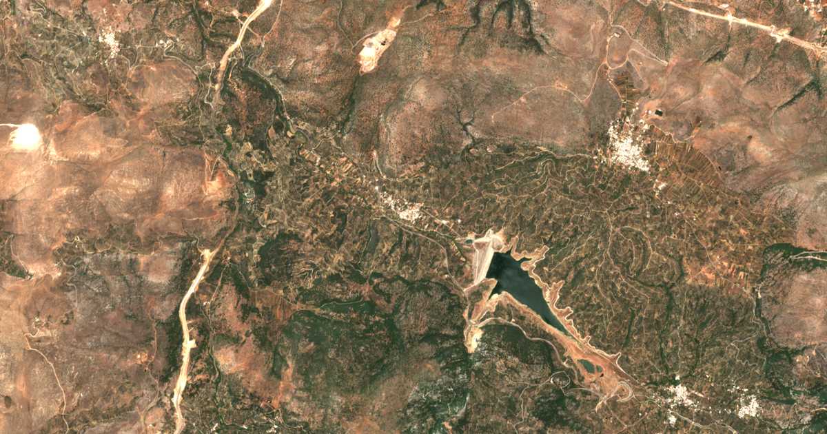 Carte satellite de Potamiés
