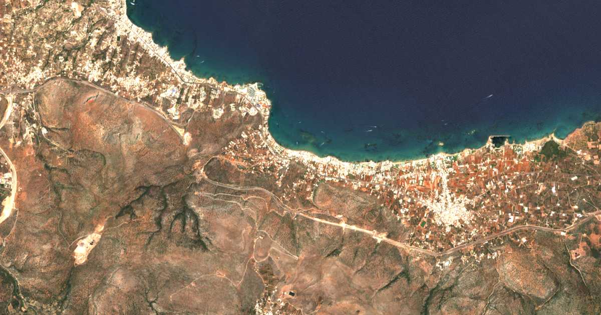 Carte satellite de Stalís