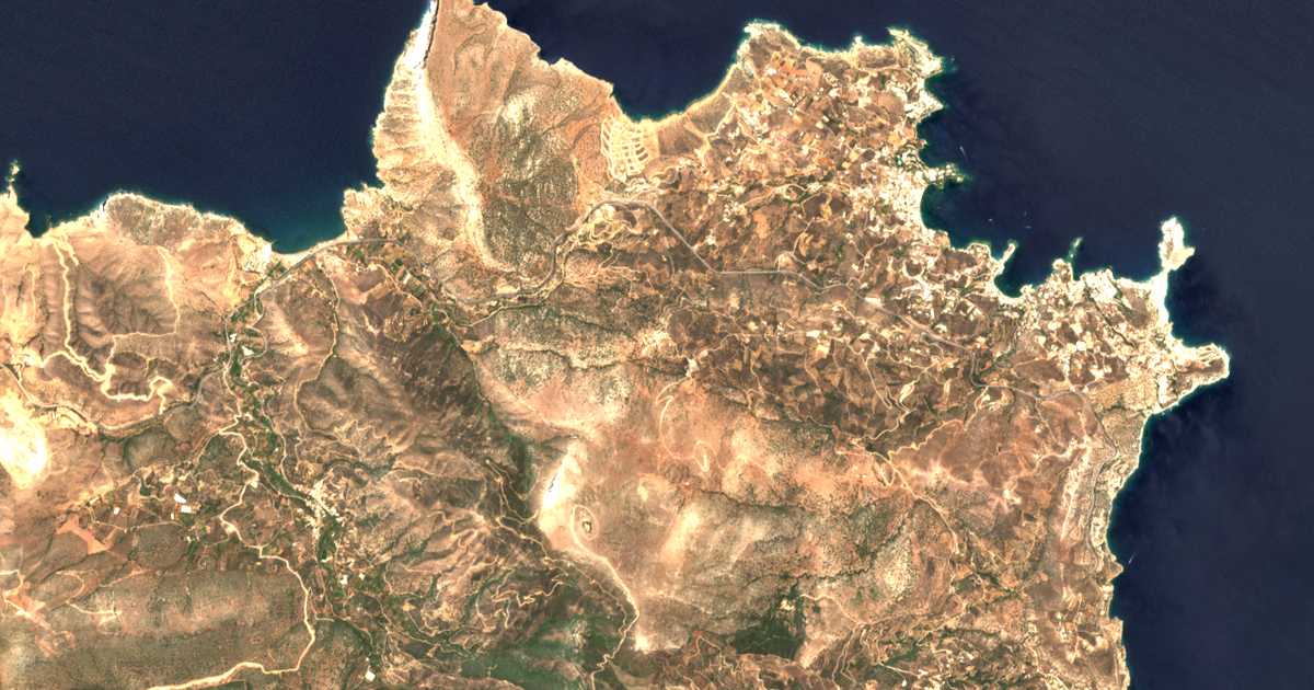 Carte satellite de Achláda