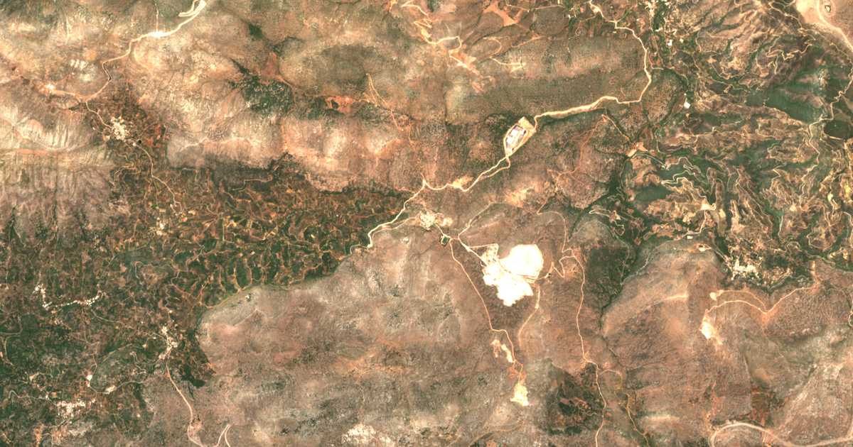Carte satellite de Damásta