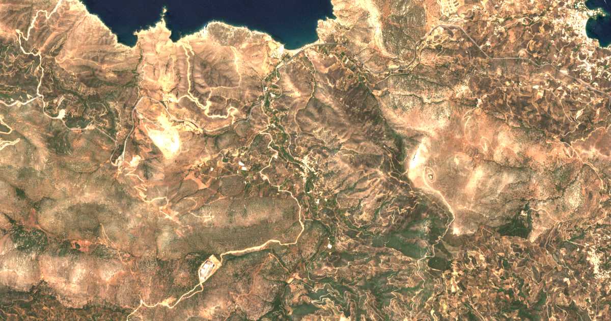 Carte satellite de Fódele