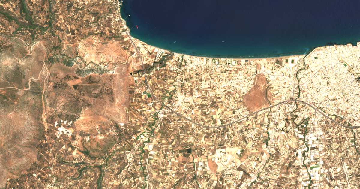 Carte satellite de Gázi
