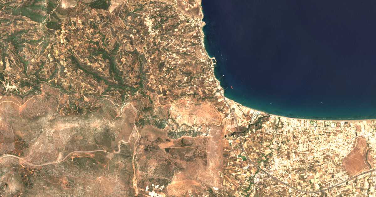 Carte satellite de Kapetanáki Metóchi