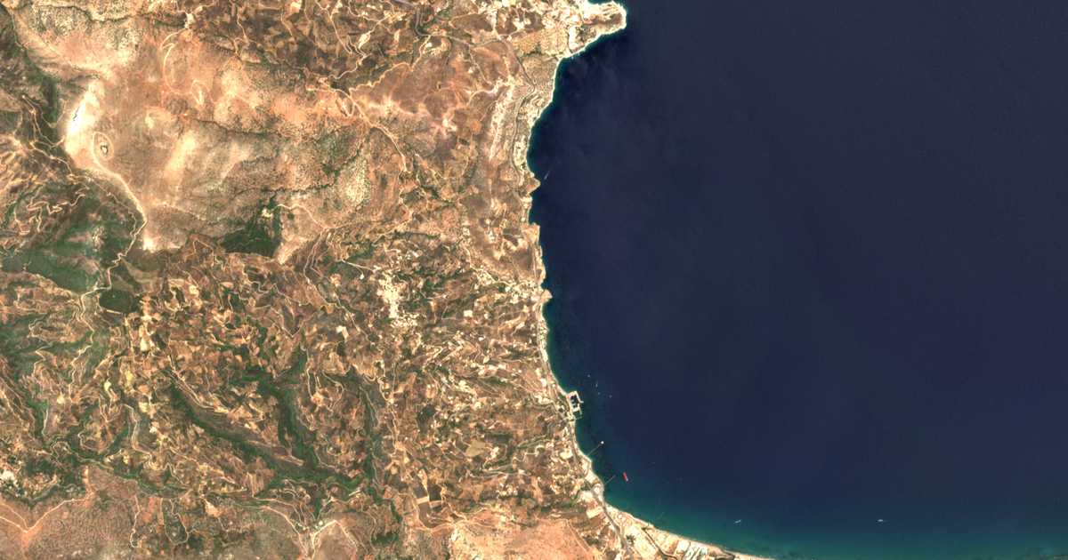 Carte satellite de Palaiókastro