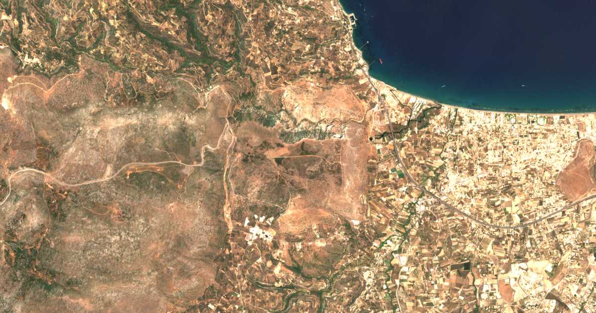 Carte satellite de Skafidarás