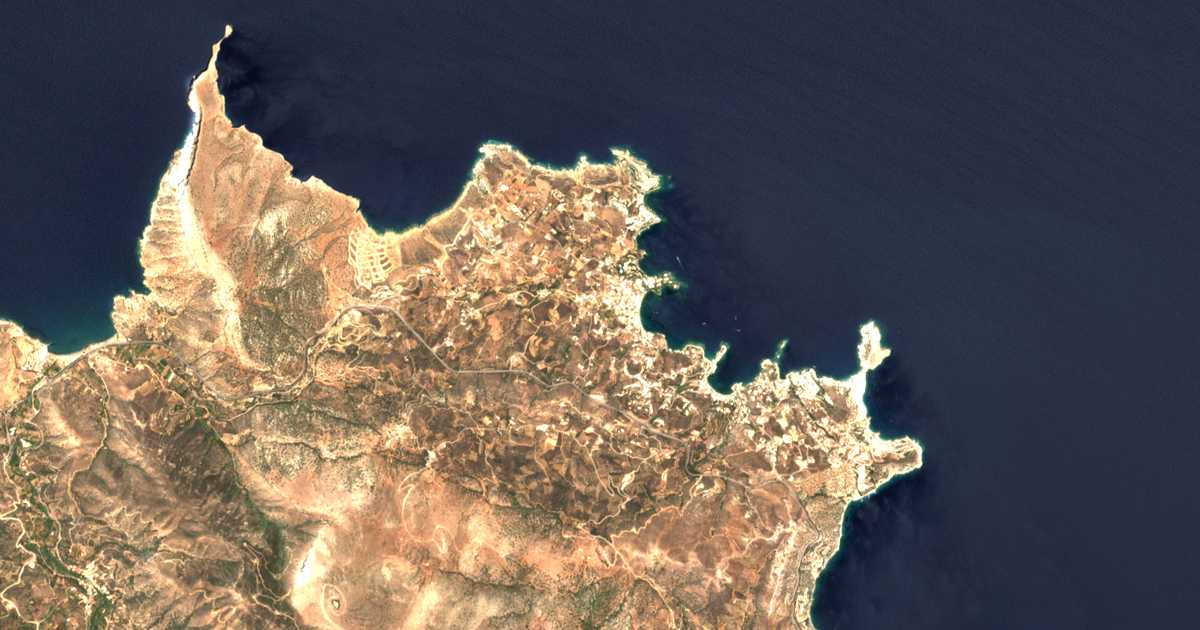 Carte satellite de Xirókampos
