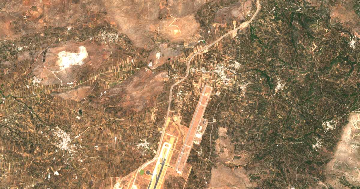 Carte satellite de Archángelos