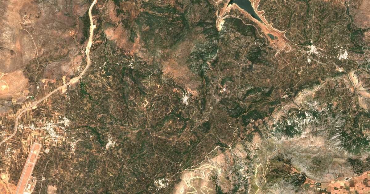 Carte satellite de Askí