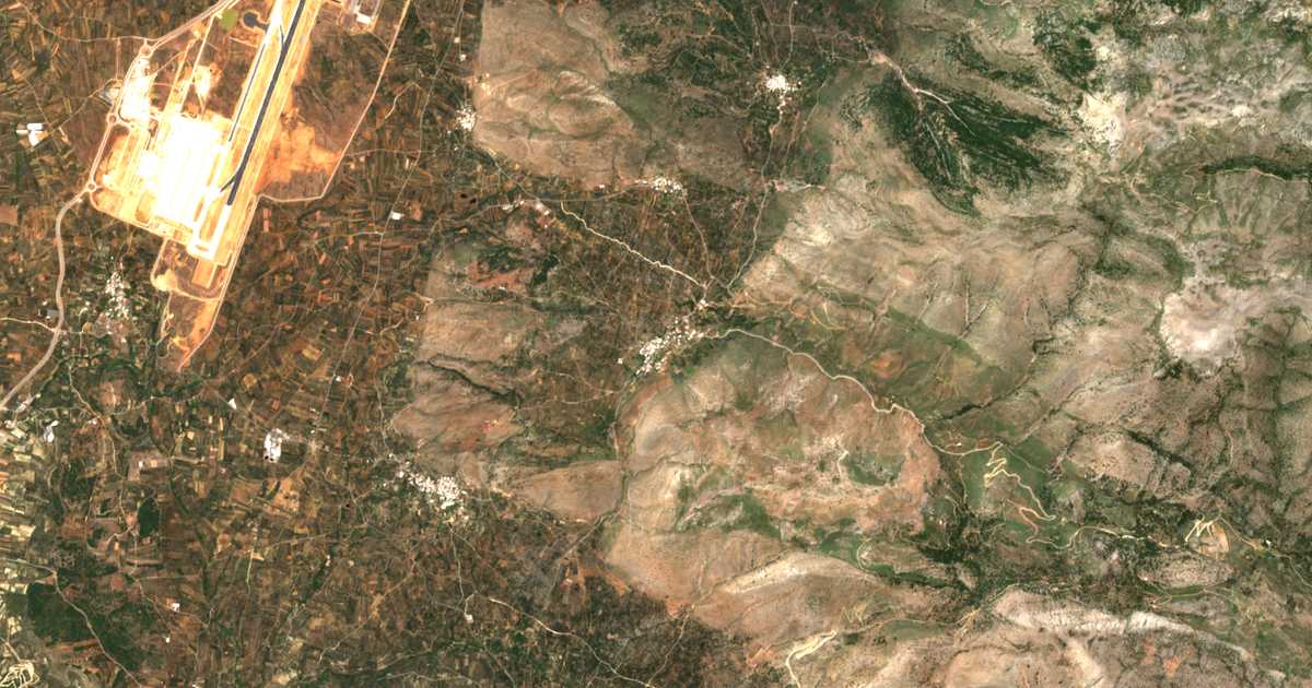 Carte satellite de Geráki