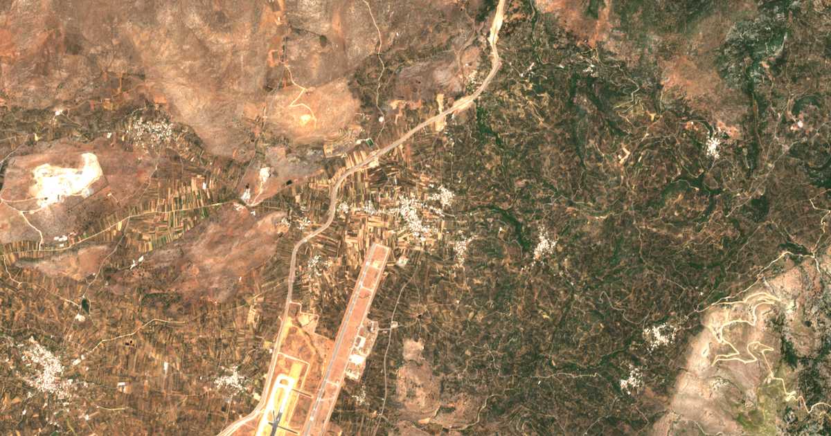 Carte satellite de Kastélli