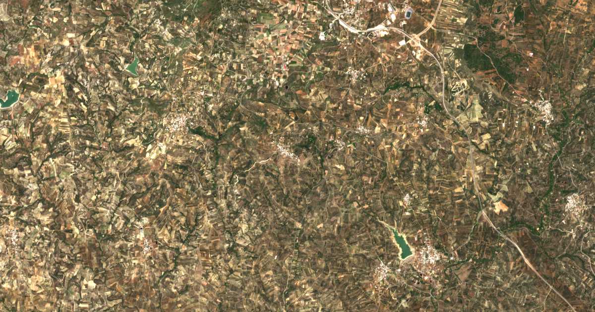 Carte satellite de Lefkochóri