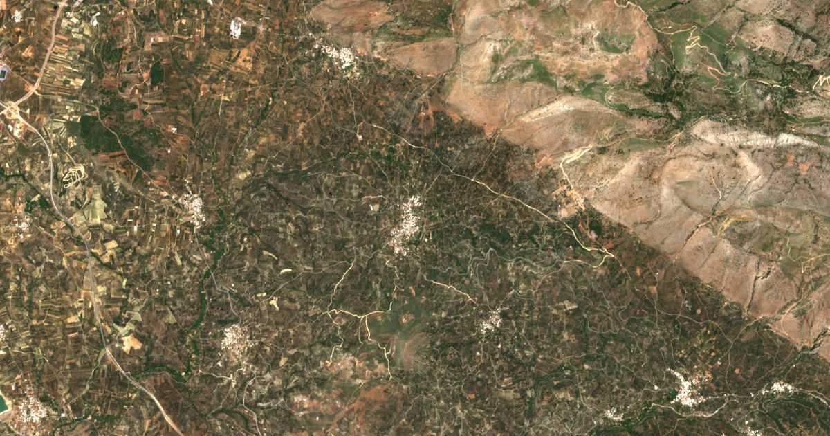 Carte satellite de Panagiá