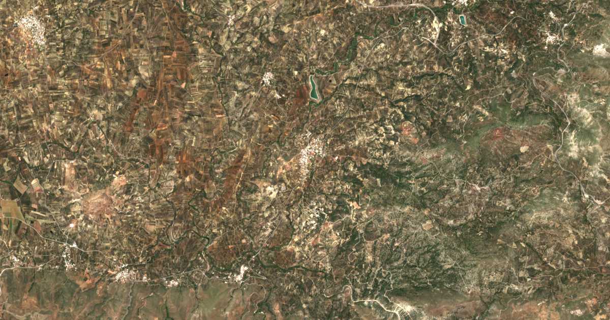 Carte satellite de Skiniás