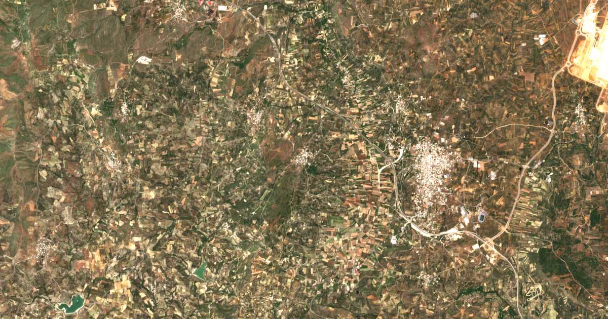 Carte satellite de Zínda