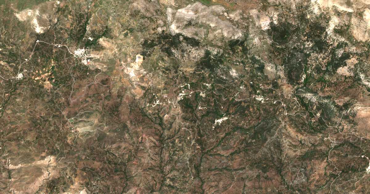 Carte satellite de Amirás