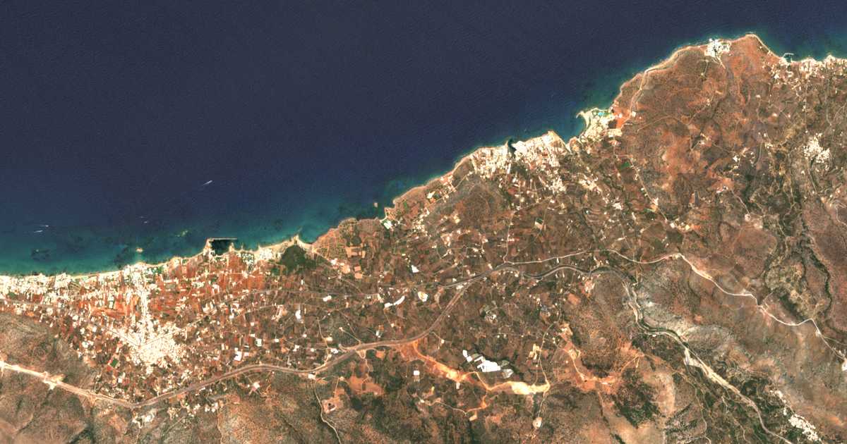 Carte satellite de Agía Varvára