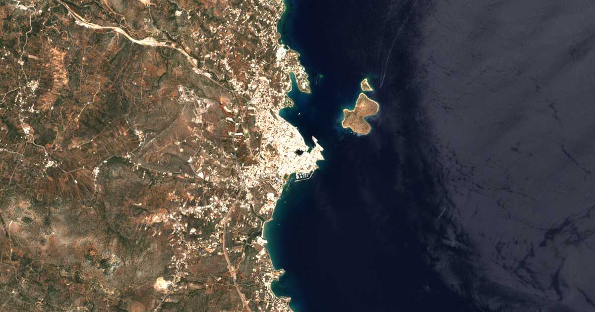 Carte satellite de Ágios Nikólaos