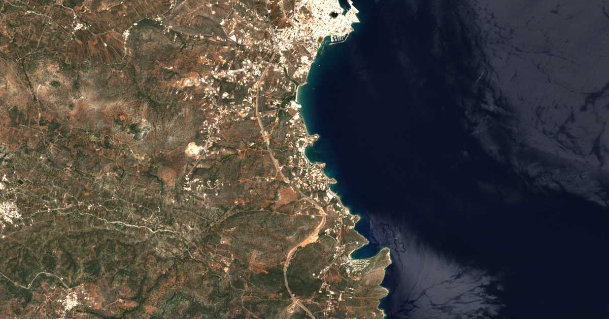Carte satellite de Ammoudára