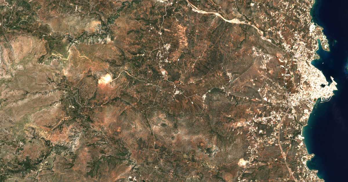 Carte satellite de Flamourianá
