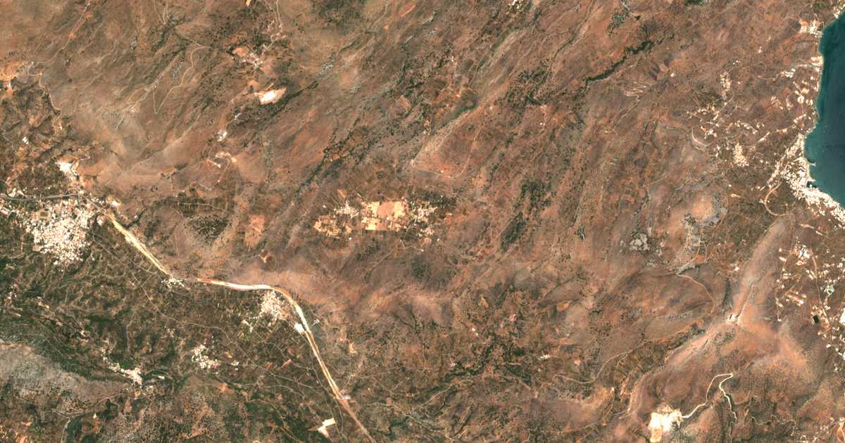 Carte satellite de Fourní