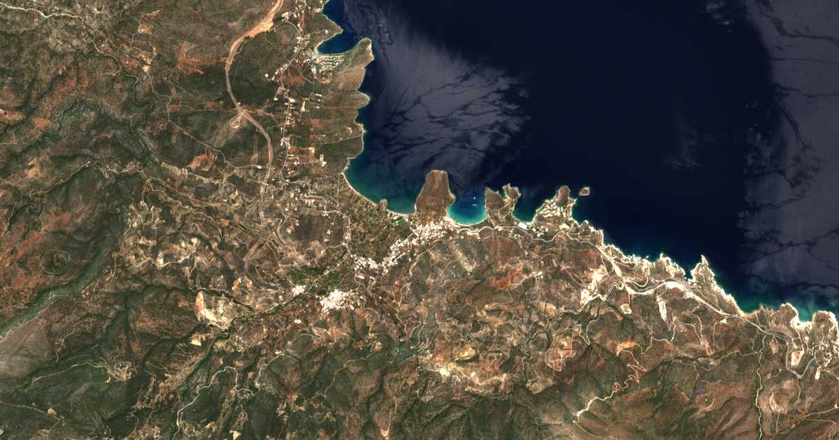 Carte satellite de Ístron